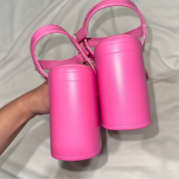 Bamboo pink platform y2k heels NEW - Picture 5 of 7